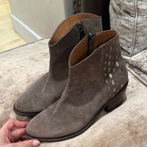 Elegant Taupe Ankle Booties